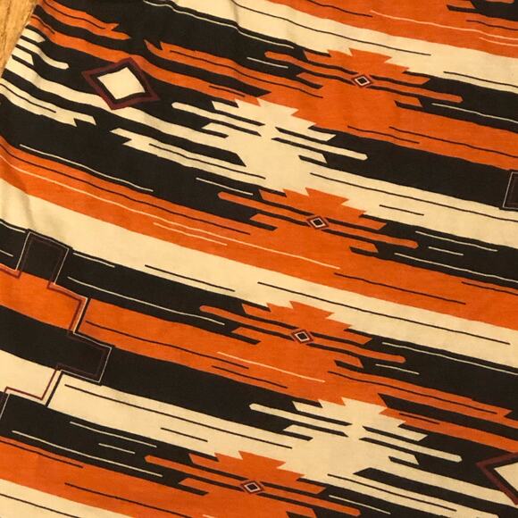 NWOT Iron Fist Black Orange Cream Stripe Aztec Tribal Muscle Tank Top Size XS - Picture 4 of 7